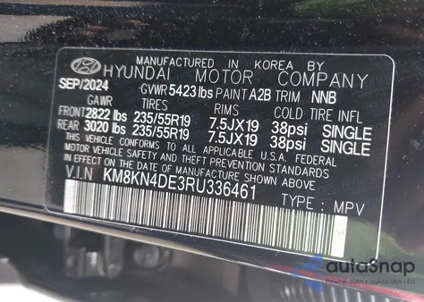 2024 Hyundai Ioniq 5 Sel z USA, uszkodzony, nr VIN KM8KN4DE3RU336461